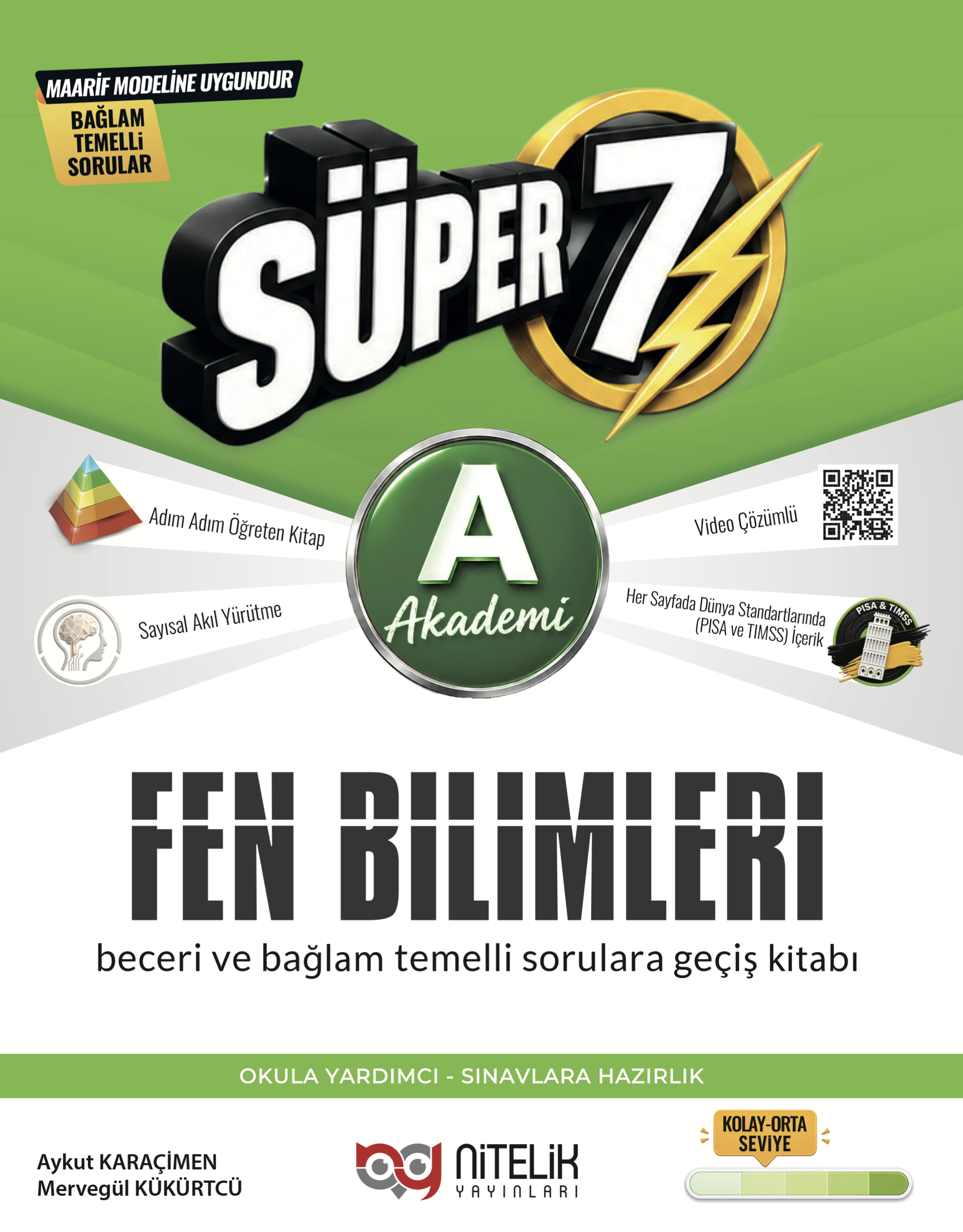 7. Sınıf Süper Fen Bilimleri Soru Kitabı -A- kapak görseli